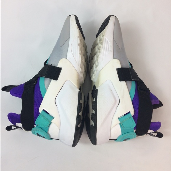 Nike Air Huarache City Size 8 Gray Purple Aqua - Picture 10 of 11